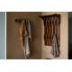 Porte-manteau Mural Jakub Dutchbone Patère 6 Crochets en Bois de Meuble d’Entrée à Etagère 32x66x110cm