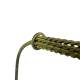 Panier Décoratif GM Acier Patiné Vert Support à Plantes à Anse Porte Plante Forme Ovale 26,5x37,5x48cm