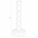 Bougeoir Fonte d’Aluminium Bubble Zuiver Candélabre Argenté Support à Bougie Design 10x10x26cm