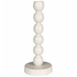 Bougeoir Fonte d’Aluminium Bubble Zuiver Candélabre Beige Support à Bougie Design 10x10x26cm