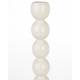 Bougeoir Fonte d’Aluminium Bubble Zuiver Candélabre Beige Support à Bougie Design 10x10x26cm