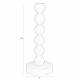 Bougeoir Fonte d’Aluminium Bubble Zuiver Candélabre Beige Support à Bougie Design 10x10x26cm