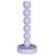 Bougeoir Fonte d’Aluminium Bubble Zuiver Candélabre Violet Support à Bougie Design 10x10x26cm