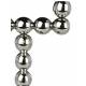 Bougeoir double Fonte d’aluminium Bubble Zuiver Candélabre argenté Support à bougies bâtons design