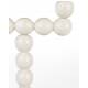 Bougeoir Double Fonte d’Aluminium Bubble Zuiver Candélabre Beige Support à Bougies Bâtons Design 10x20x25cm
