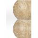 Bougeoir Rome Zuiver Candélabre en Travertin Beige Support à Bougie Design 8x8x24cm