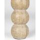 Bougeoir Rome Zuiver Candélabre en Travertin Beige Support à Bougie Design 8x8x24cm
