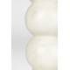 Bougeoir Rome Zuiver Candélabre en Marbre Blanc Support à Bougie Design 8x8x24cm