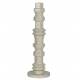 Bougeoir Totem M Zuiver Candélabre Fonte d’Aluminium Support à Bougie Finition Beige 12x12x38cm