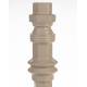 Bougeoir Totem M Zuiver Candélabre Fonte d’Aluminium Support à Bougie Finition Beige 12x12x38cm