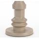 Bougeoir Totem M Zuiver Candélabre Fonte d’Aluminium Support à Bougie Finition Beige 12x12x38cm