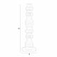 Bougeoir Totem M Zuiver Candélabre Fonte d’Aluminium Support à Bougie Finition Beige 12x12x38cm