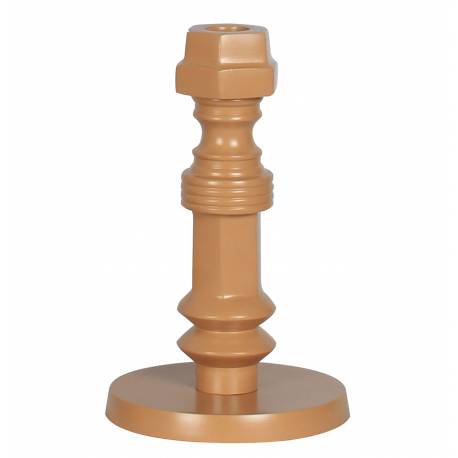 Bougeoir Totem S Zuiver Candélabre Fonte d’Aluminium Support à Bougie Finition Terracotta 12x12x20cm