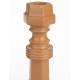 Bougeoir Totem S Zuiver Candélabre Fonte d’Aluminium Support à Bougie Finition Terracotta 12x12x20cm