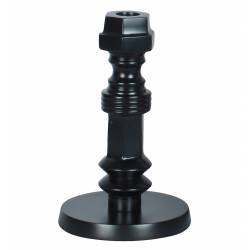 Bougeoir Totem S Zuiver Candélabre Fonte d’Aluminium Support à Bougie Finition Noire 12x12x20cm