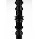 Bougeoir Totem M Zuiver Candélabre Fonte d’Aluminium Support à Bougie Finition Noire 12x12x38cm