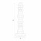 Bougeoir Totem M Zuiver Candélabre Fonte d’Aluminium Support à Bougie Finition Noire 12x12x38cm