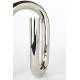 Bougeoir Tubo L Zuiver Candélabre Fonte d’Aluminium Support à Bougie Finition Chromé 10x18x26cm