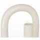 Bougeoir Tubo L Zuiver Candélabre Fonte d’Aluminium Support à Bougie Finition Beige Laqué 10x18x26cm