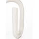 Bougeoir Tubo L Zuiver Candélabre Fonte d’Aluminium Support à Bougie Finition Beige Laqué 10x18x26cm