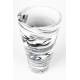Vase Conic S Zuiver Soliflore Original Résine Finition Noir et Blanc Décoration à Poser Design 15x15x24,5cm