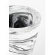 Vase Conic M Zuiver Soliflore Original Résine Finition Noir et Blanc Décoration à Poser Design 17,5x17,5x29,5cm