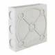 Vase Graphic Flat Zuiver Support à Fleurs en Béton Décoration à Poser Couleur Gris 6x20x20cm