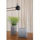 Vase Graphic Flat Zuiver Support à Fleurs en Béton Décoration à Poser Couleur Gris 6x20x20cm