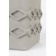 Vase Graphic Square Zuiver Support à Fleurs en Béton Décoration à Poser Couleur Gris 13,5x13,5x25cm