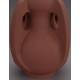 Vase Thiago M Dutchbone Décoration à Poser Fonte Aluminium Support à Fleurs Couleur Terracotta 20x23x30cm