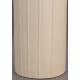 Vase Rander Beige Dutchbone Décoration à Poser en Aluminium Support à Fleurs Forme Ronde 16x16x30cm