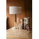 Vase Rander Beige Dutchbone Décoration à Poser en Aluminium Support à Fleurs Forme Ronde 16x16x30cm