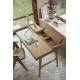 Secrétaire Kaat Zuiver Bureau en Bois Placage Chêne Table de Travail Design Couleur Naturelle 70x81x120