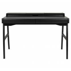Secrétaire Kaat Zuiver Bureau en Bois Placage Chêne Table de Travail Design Couleur Noire 70x81x120