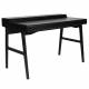 Secrétaire Kaat Zuiver Bureau en Bois Placage Chêne Table de Travail Design Couleur Noire 70x81x120