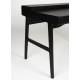 Secrétaire Kaat Zuiver Bureau en Bois Placage Chêne Table de Travail Design Couleur Noire 70x81x120