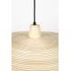Suspension Balance L Nature Zuiver Luminaire Eclairage en Métal Noir et Rotin Couleur Naturelle 12x60x60cm