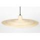 Suspension Balance L Nature Zuiver Luminaire Eclairage en Métal Noir et Rotin Couleur Naturelle 12x60x60cm