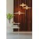 Suspension Balance L Nature Zuiver Luminaire Eclairage en Métal Noir et Rotin Couleur Naturelle 12x60x60cm