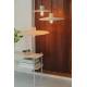 Suspension Balance L Nature Zuiver Luminaire Eclairage en Métal Noir et Rotin Couleur Naturelle 12x60x60cm