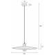 Suspension Balance L Nature Zuiver Luminaire Eclairage en Métal Noir et Rotin Couleur Naturelle 12x60x60cm