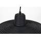 Suspension Balance S Nature Zuiver Luminaire Eclairage en Métal Noir et Rotin Couleur Noire 10,5x35x35cm