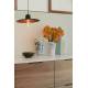 Suspension Balance S Nature Zuiver Luminaire Eclairage en Métal Noir et Rotin Couleur Noire 10,5x35x35cm