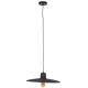 Suspension Balance M Nature Zuiver Luminaire Eclairage en Métal Noir et Rotin Couleur Noire 11,5x45x45cm