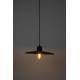Suspension Balance M Nature Zuiver Luminaire Eclairage en Métal Noir et Rotin Couleur Noire 11,5x45x45cm