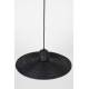 Suspension Balance M Nature Zuiver Luminaire Eclairage en Métal Noir et Rotin Couleur Noire 11,5x45x45cm