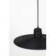 Suspension Balance M Nature Zuiver Luminaire Eclairage en Métal Noir et Rotin Couleur Noire 11,5x45x45cm