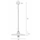Suspension Balance M Nature Zuiver Luminaire Eclairage en Métal Noir et Rotin Couleur Noire 11,5x45x45cm