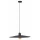 Suspension Balance L Nature Zuiver Luminaire Eclairage en Métal Noir et Rotin Couleur Noire 12x60x60cm