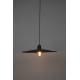 Suspension Balance L Nature Zuiver Luminaire Eclairage en Métal Noir et Rotin Couleur Noire 12x60x60cm